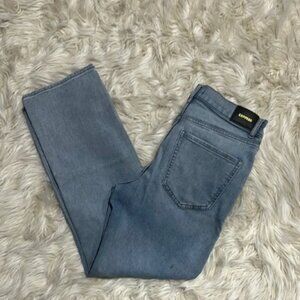 Express Women’s Blue Denim Jeans Straight Ankle High Rise size 4R